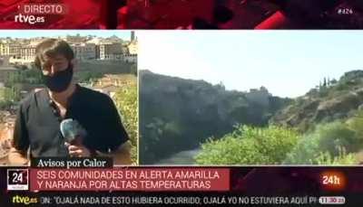 Reportero de TVE en directo: 