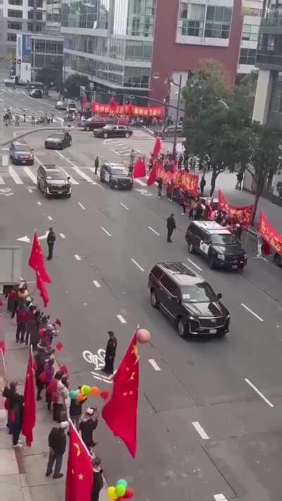 The supreme leader Winnie the Flu arrival in the Republic of San Francisco.