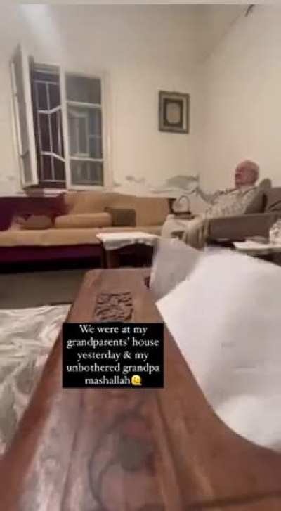 Lebanese Sedo (grandfather) unbothered by Israeli bonding in Beirut 