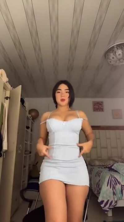 What a sexy mini dress