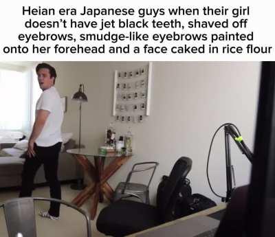 Beauty standards for women in Heian era Japan