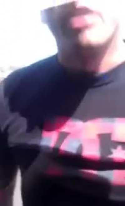 Road Rage: irritated man turns into the hulk