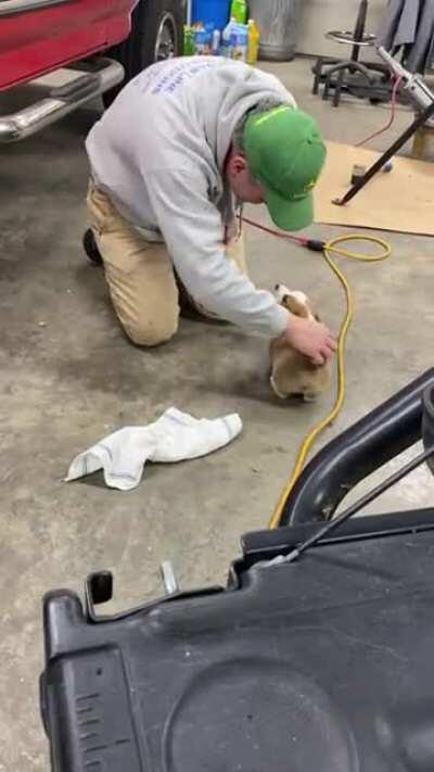 Sometimes dads can’t help themselves