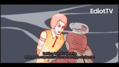 Ronald vs Jollibee sana mapansin ni kuya kristian