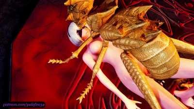 2B feels antsy - breeding with soldier ant (Palefire34) (Nier)