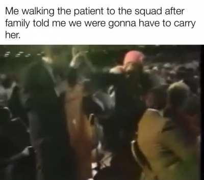 You think you can make it to the ambulance miss?