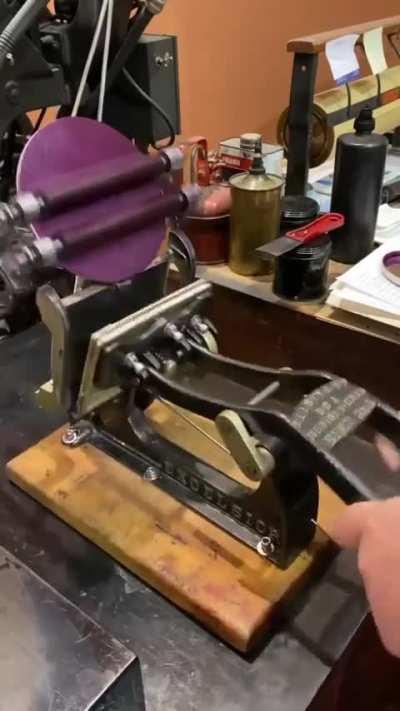 A very interesting printing press