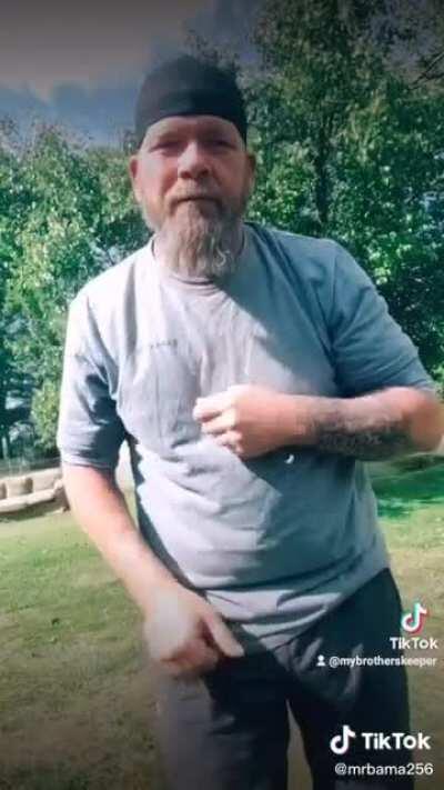 It’s the way he nervously looks around to make sure no ones watching for me