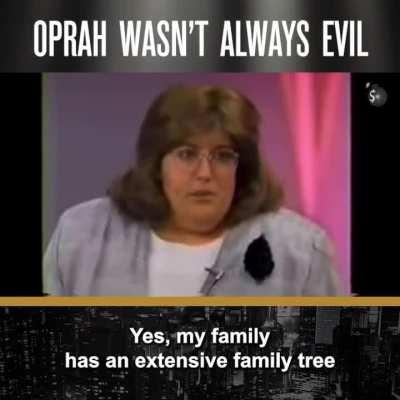 Oprah Winfrey, right-wing conspiracy theorist exposing Satanic ritual abuse.