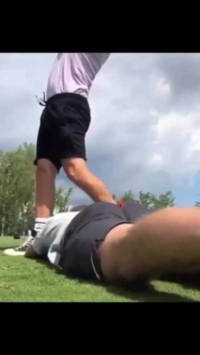 to use ass as a tee pin