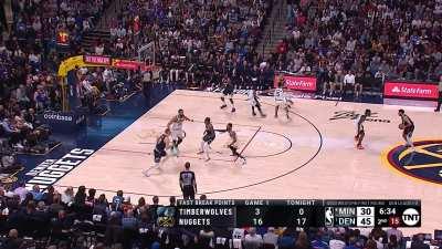 [Highlight] Jokic catches Gobert flat-footed with some clever off-ball movement, then does a volley touch pass to KCP for the jumper