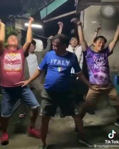 Just some random dads having some fun.