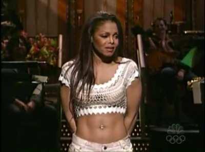 Janet Jackson belly shirt on snl
