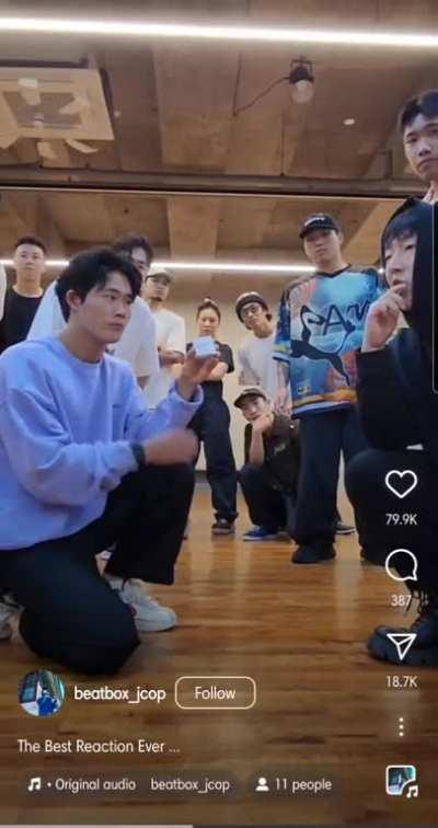 They’re impressed by his vocal skills