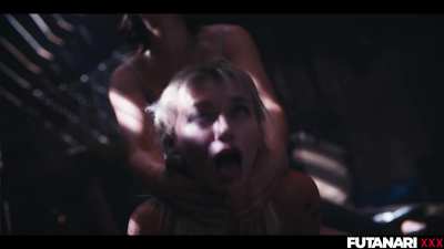 On the run in the woods, one woman falls asleep while the other is taken over by something unseen