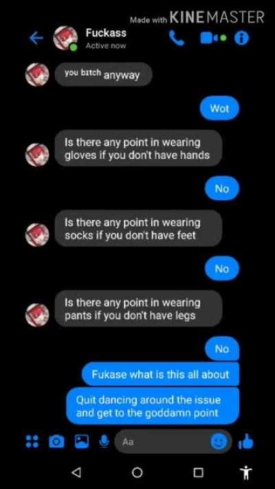 Ok so I tried to make this an image gallery but it didn't work so here's this. Regardless, a typical conversation between Flower and Fukase. (I had to with the bgm)