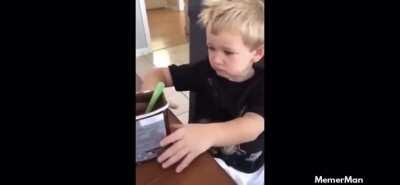 Kids will eat anything