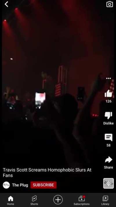 Travis Scott yells homophobic slurs at fans