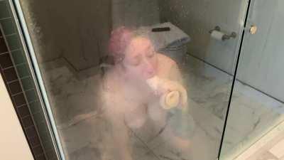 Training my little mouth in the shower