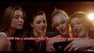 When her friends are all size queens