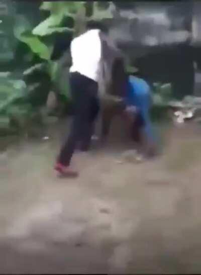 Caught a bitch ass do boy lacking