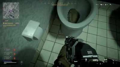 Spinning Proximity Mine in a Toilet