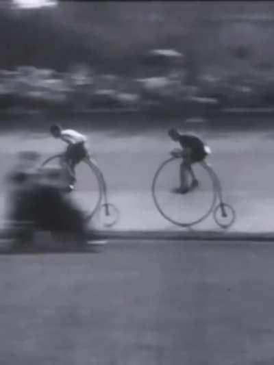 Penny Farthing bicycle race