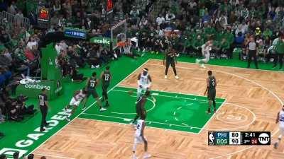 [Highlight] James Harden gets by Grant Williams and Marcus Smart for the layup. 