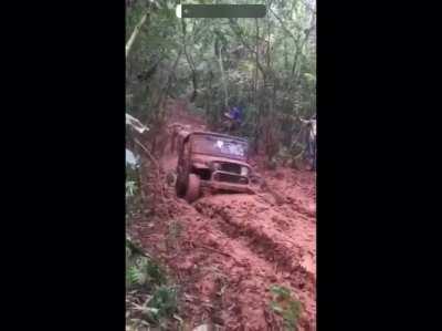 NSFW Poor dude takes a tow cable to the face