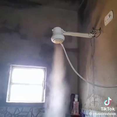 I may bathe in an electric shower everyday but I would be afraid of this one. Wait till the end.