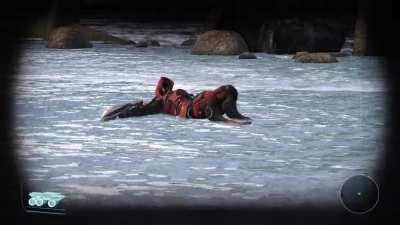 Cute Geth having fun at the beach