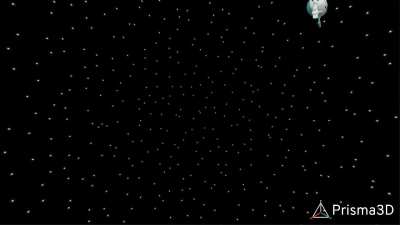 Jenny floating in space