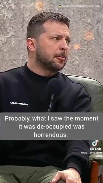 President Zelenskyy when asked what was the most horrid day and night.