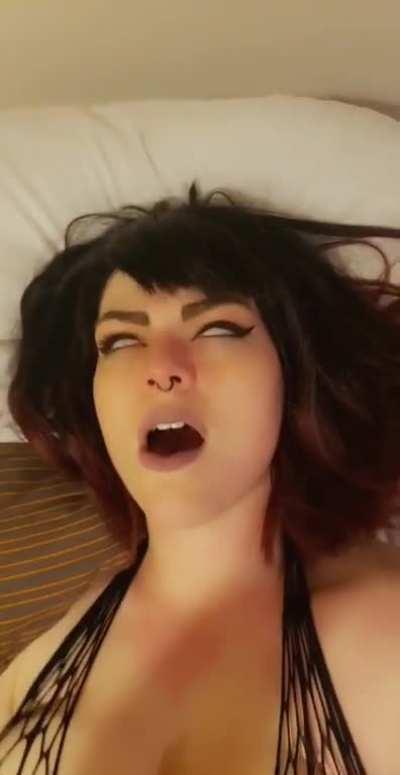 I know it looks crazy but I just have intense orgasms. My eyes always roll back 😅 [OC]