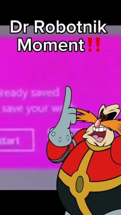 Robotnik loses his shit with a pc
