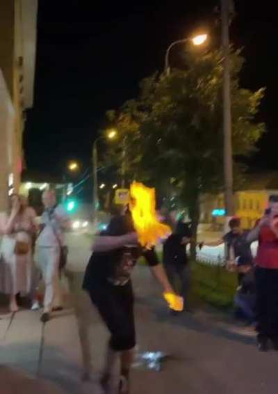 To breathe fire