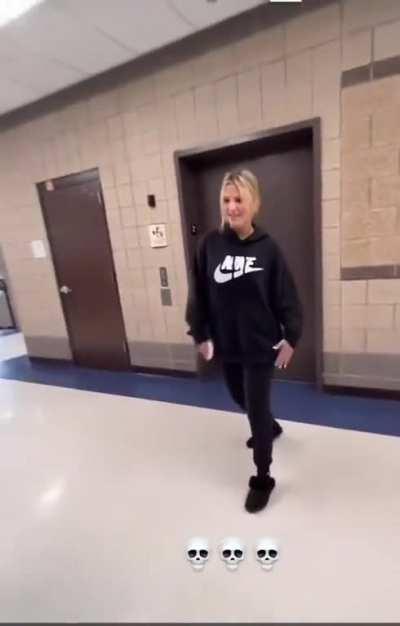 To make a TikTok at the school