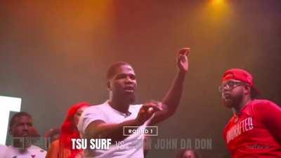 Surf was up there kicking JJDD ass