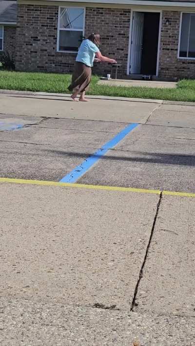 My neighbor is freaking out