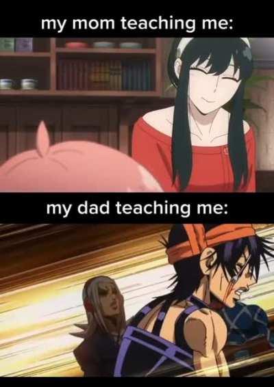 Mom Teaching vs Dad Teaching