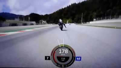 Zarco-Morbidelli crash from Rossi POV 😱😱😱
