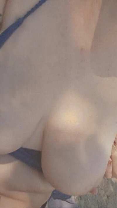 I got caught playing at the private beach