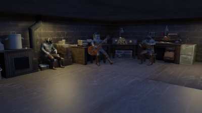 Typical HTD crew on BB at night