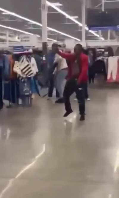 Man wielding a knife in Walmart subdued by customers