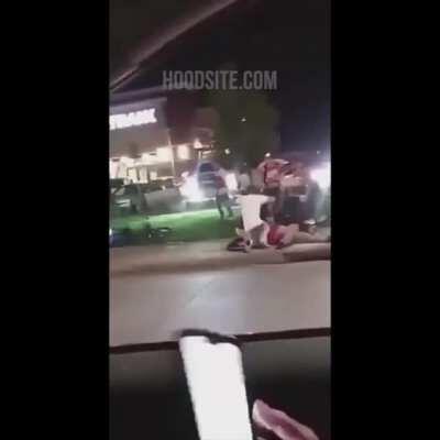 Footage of a shooting last night in Denver that left 2 dead and 5 injured. The shooting reportedly happened after an altercation between several groups of people (GRAPHIC)