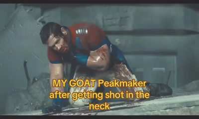 Peakmaker after taking a simple shot the neck