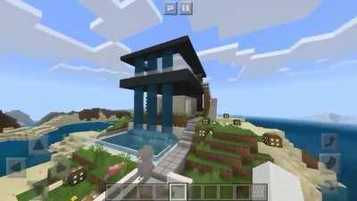 I built a modern house! :D Criticism appreciated.