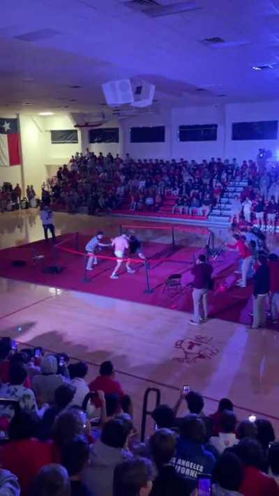 A really fun pep rally at my HS