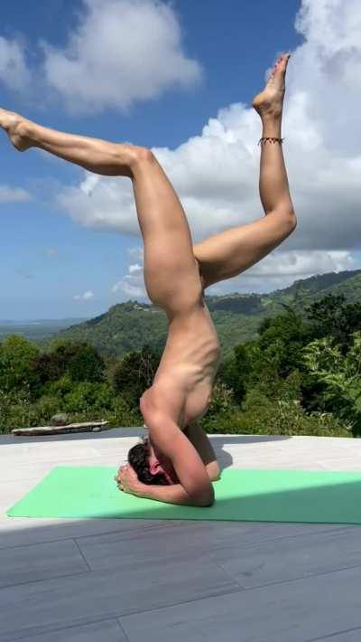 My headstand practice with a view [f]