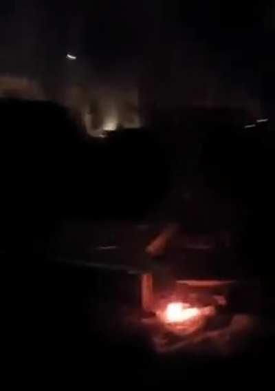 Russian forces rain incendiary projectiles on Vuhledar, Donetsk Oblast, eastern Ukraine